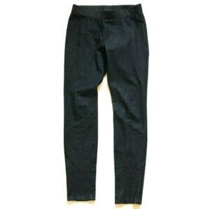 Charlotte Brody Chambray Denim Leggings Pants Womens 2 Navy Blue Stretch Skinny